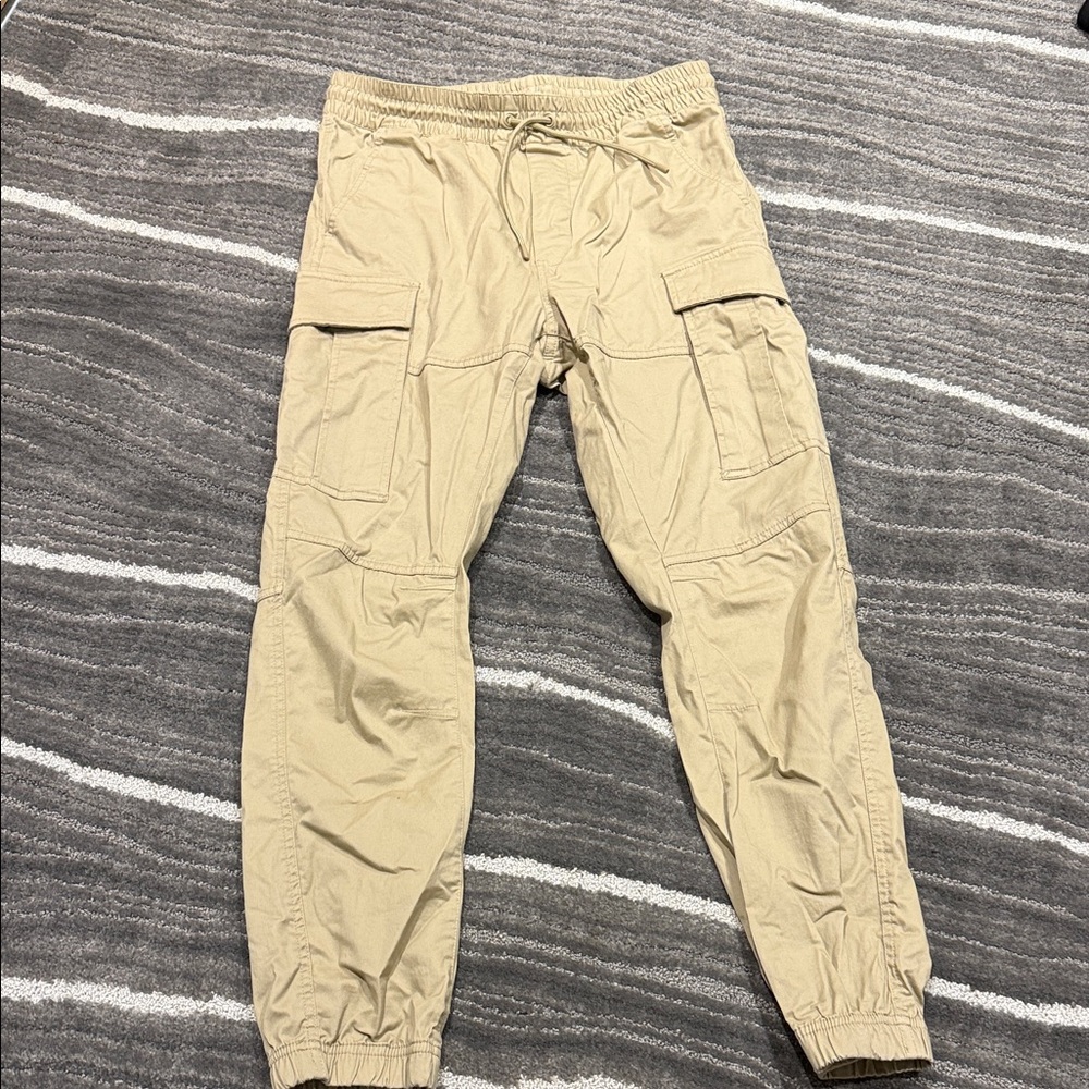 H&M Beige Cargo Pants for Men